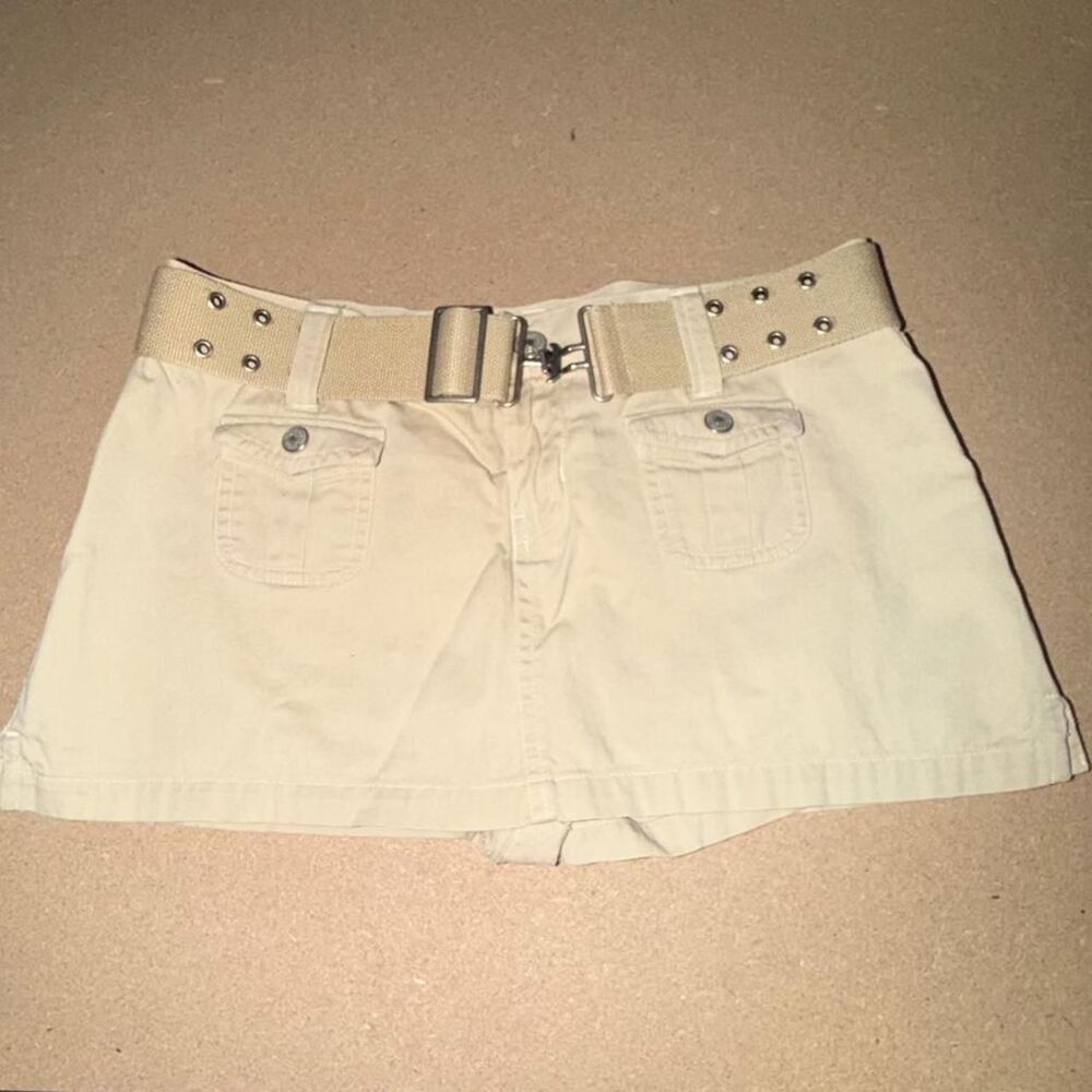Abercrombie-fitch Women's Tan and Cream Skirt